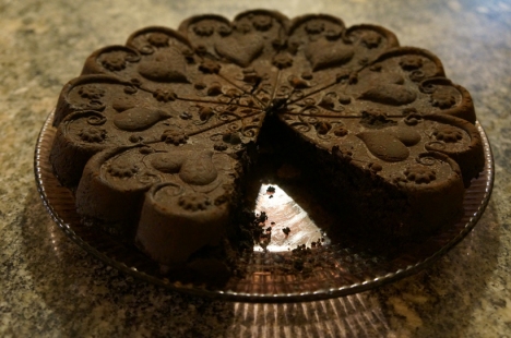 Heart Healthy Chocolate Blast Brownies - no refined sugar or flour! Made with ZANDA PANDA's Kaleidoscope Heart Mold